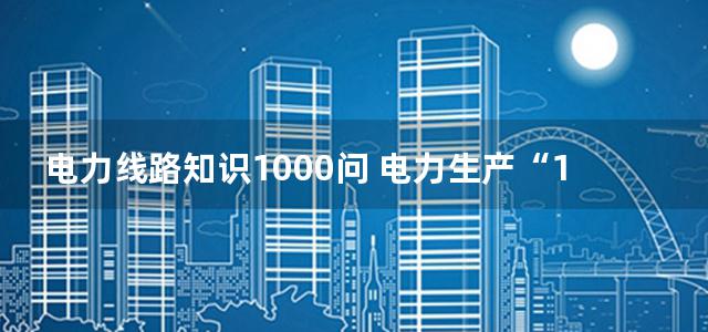 电力线路知识1000问 电力生产“1000个为什么”系列书